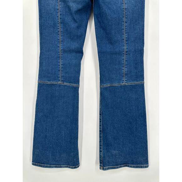 Anthropologie Pilcro High-Rise Carpenter Bootcut Jeans Flare Leg, Blue - Picture 11 of 14